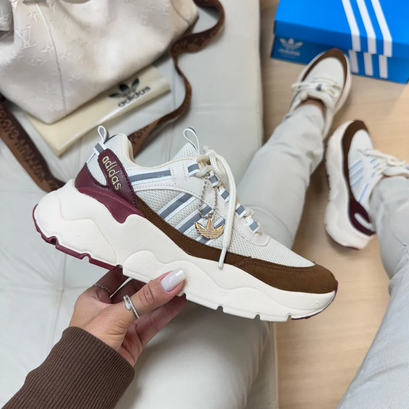 Adidas Dymond White/Brown/Burgundy