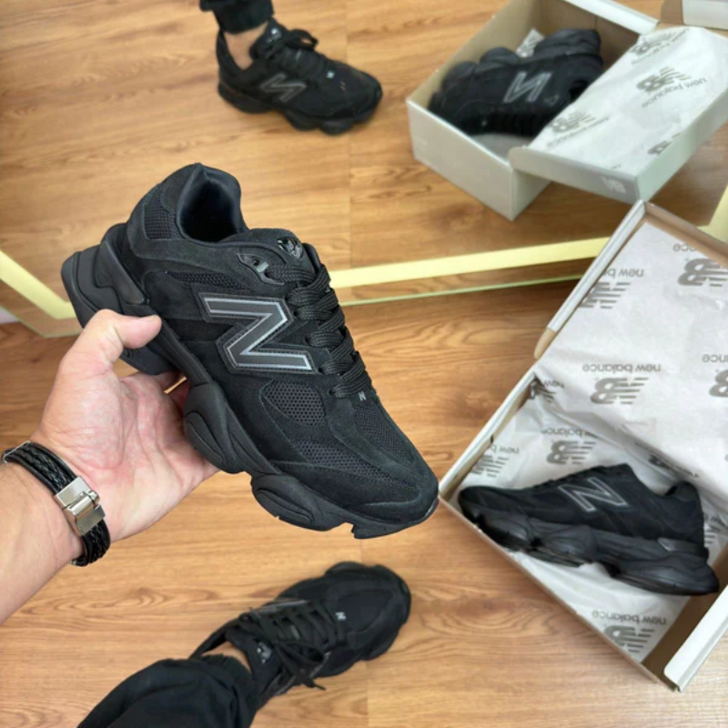 NB 9060 Full Black Couro