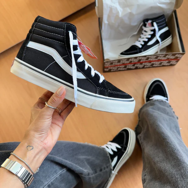 Bota Vans SK8-Hi Preto/Branfo