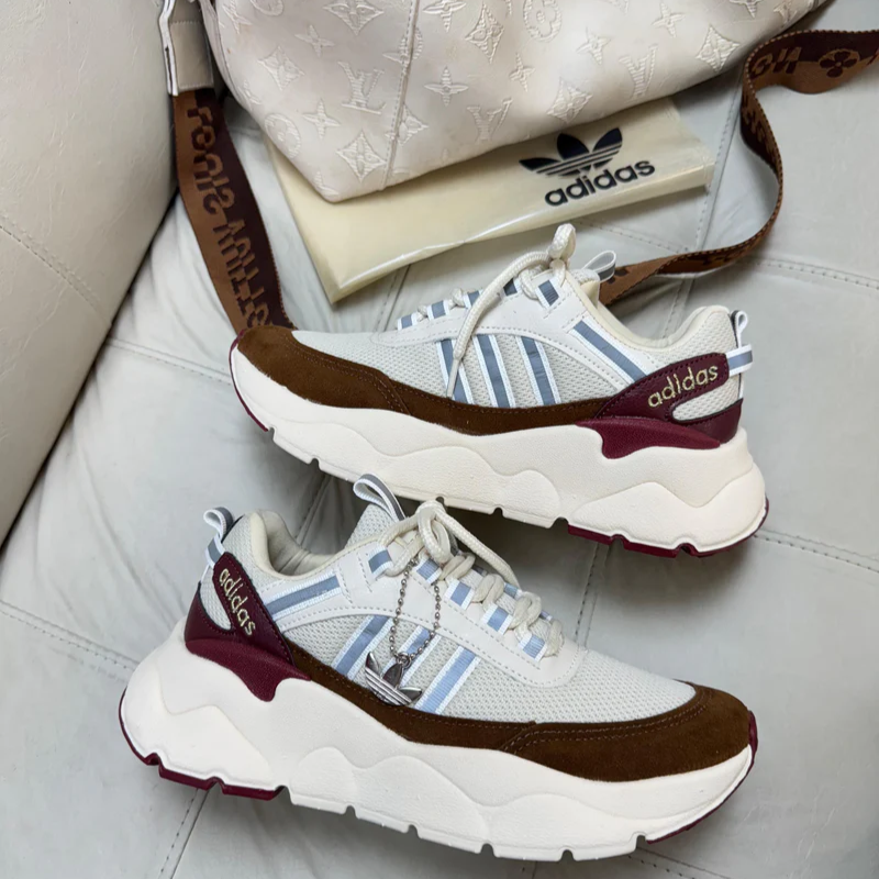 Adidas Dymond White/Brown/Burgundy