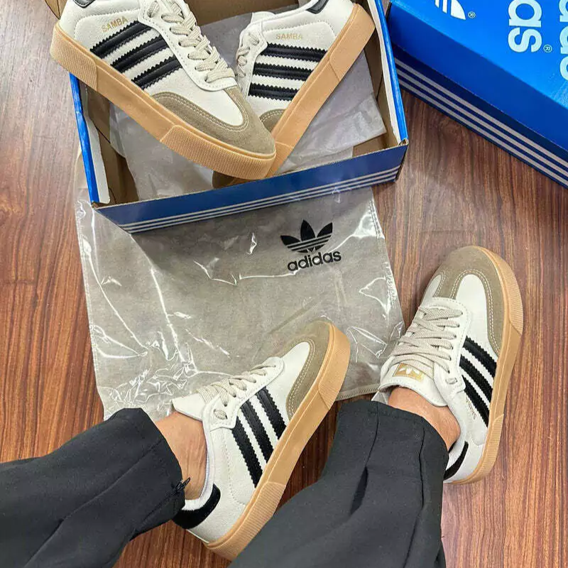 Adidas Samba Plataforma White Black