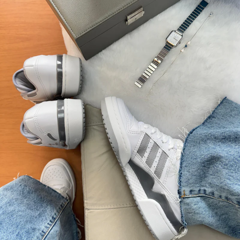 Adidas Fórum Cadarço Gray