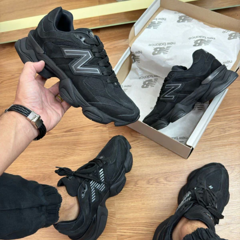 NB 9060 Full Black Couro