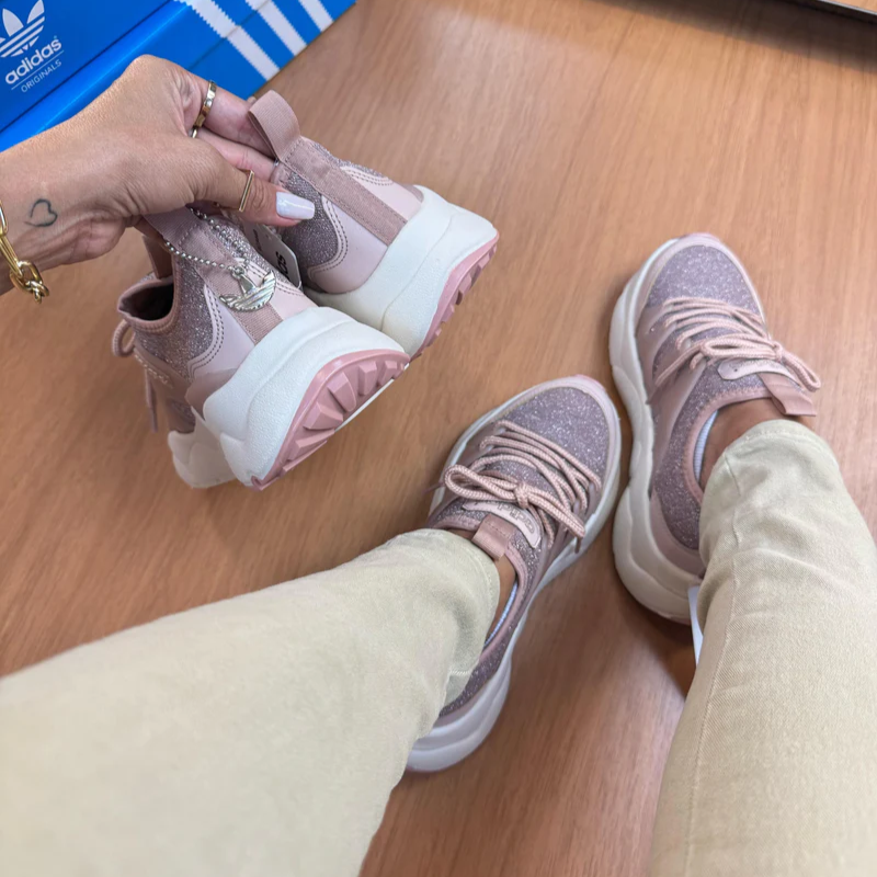 Adidas Knit Mesh Bright Pink