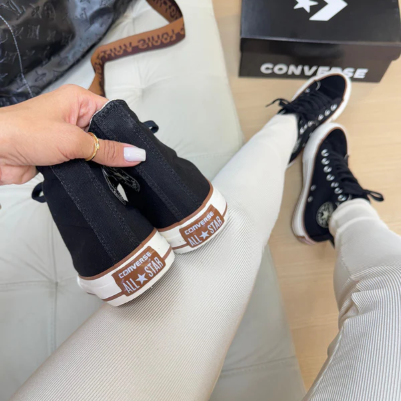 All Star Leather Boot Black