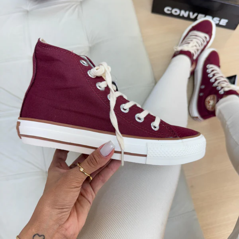 Chuck Taylor All Star Leather Boot Burgundy