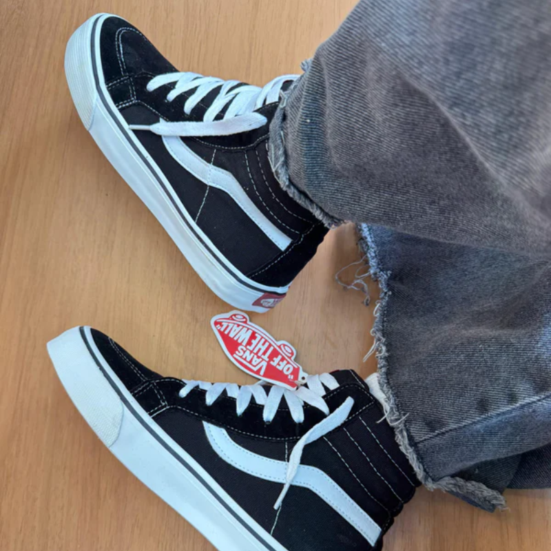 Bota Vans SK8-Hi Preto/Branfo