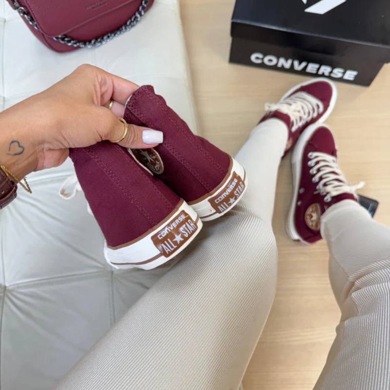 Chuck Taylor All Star Leather Boot Burgundy