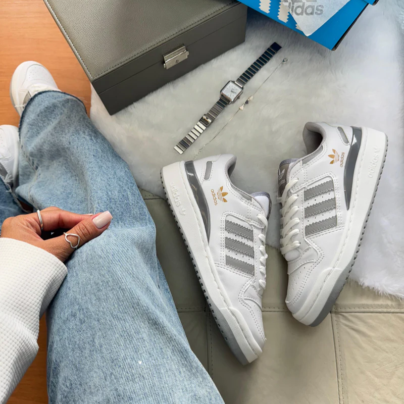 Adidas Fórum Cadarço Gray