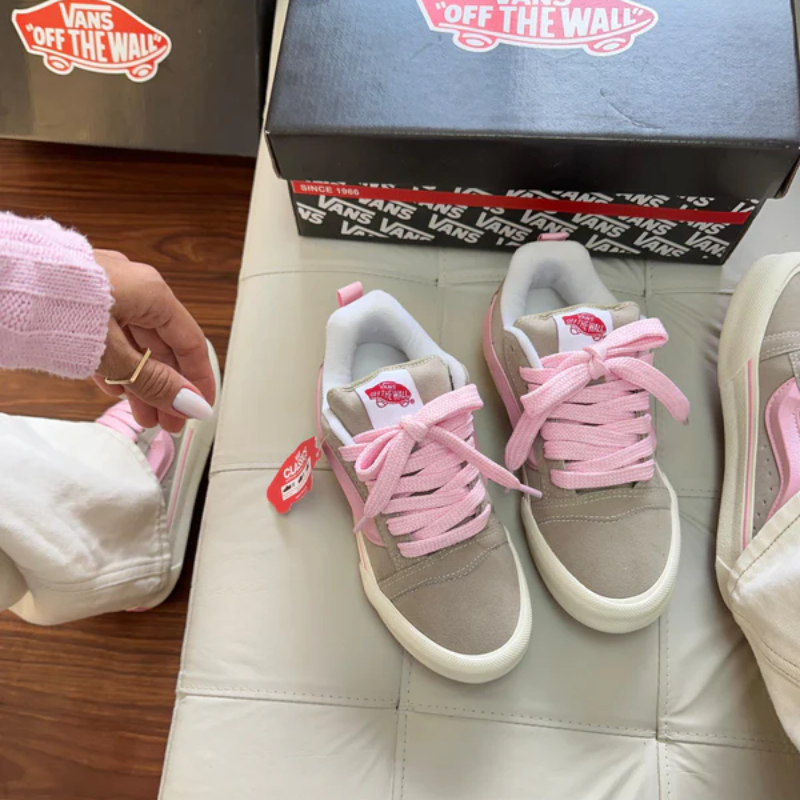 Vans KNU Cinza/Rosa