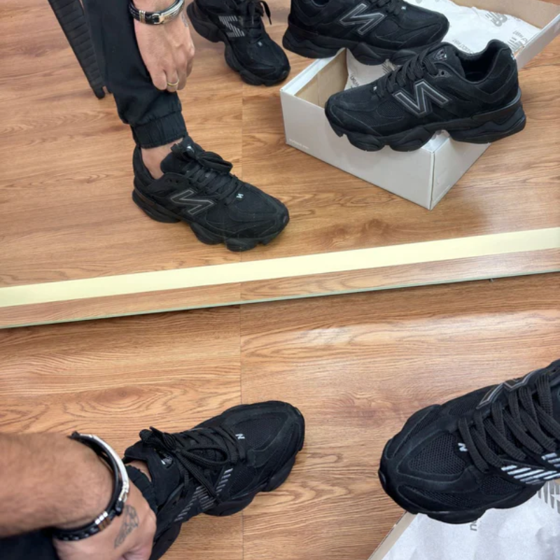 NB 9060 Full Black Couro