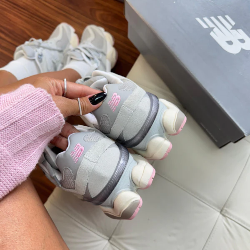 NB 9060 Couro Gray/Rose