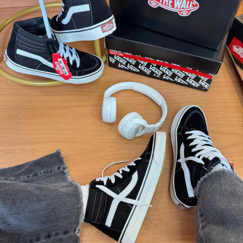 Bota Vans SK8-Hi Preto/Branfo