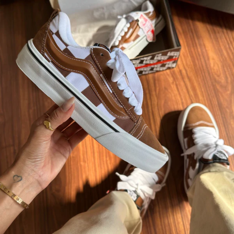 Vans Knu Xadrez Caramelo