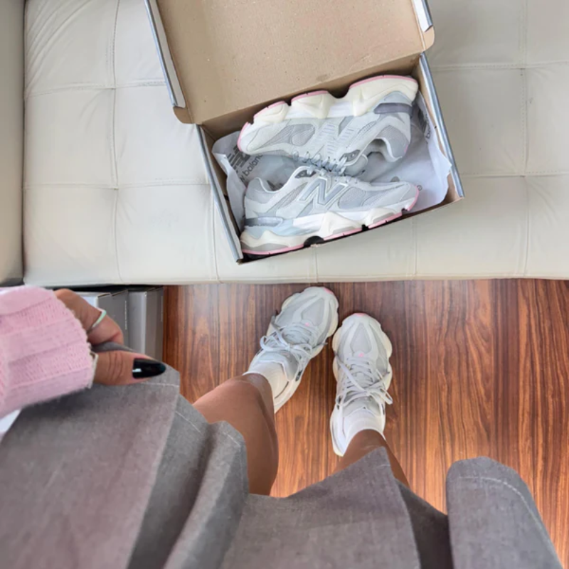 NB 9060 Couro Gray/Rose