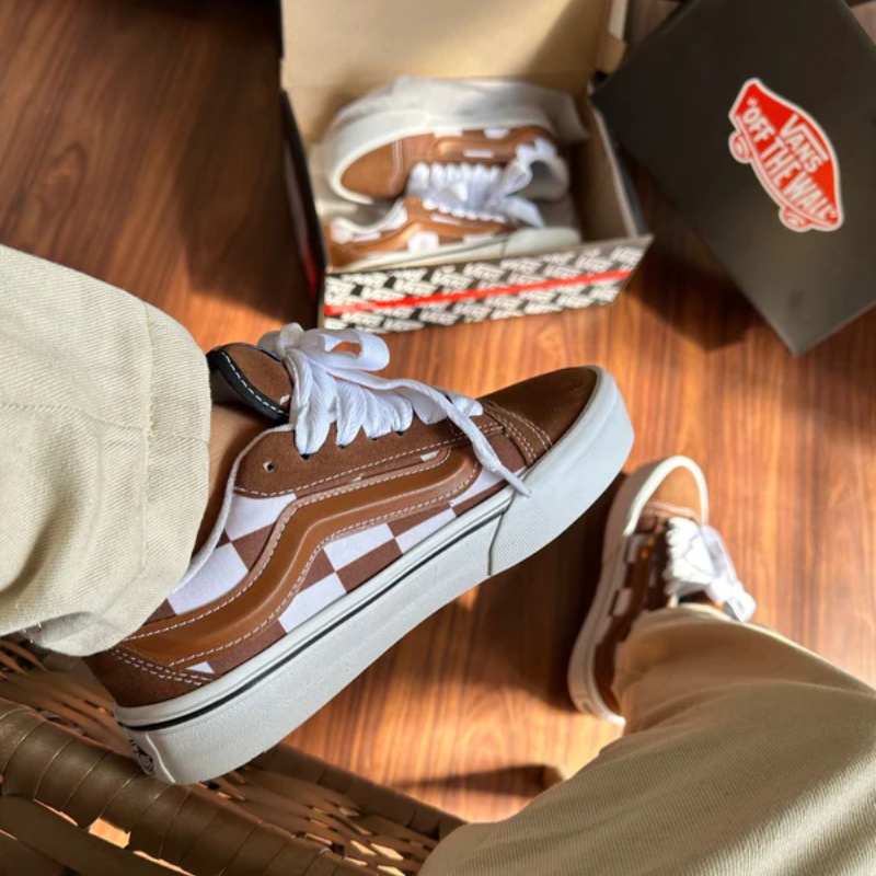 Vans Knu Xadrez Caramelo