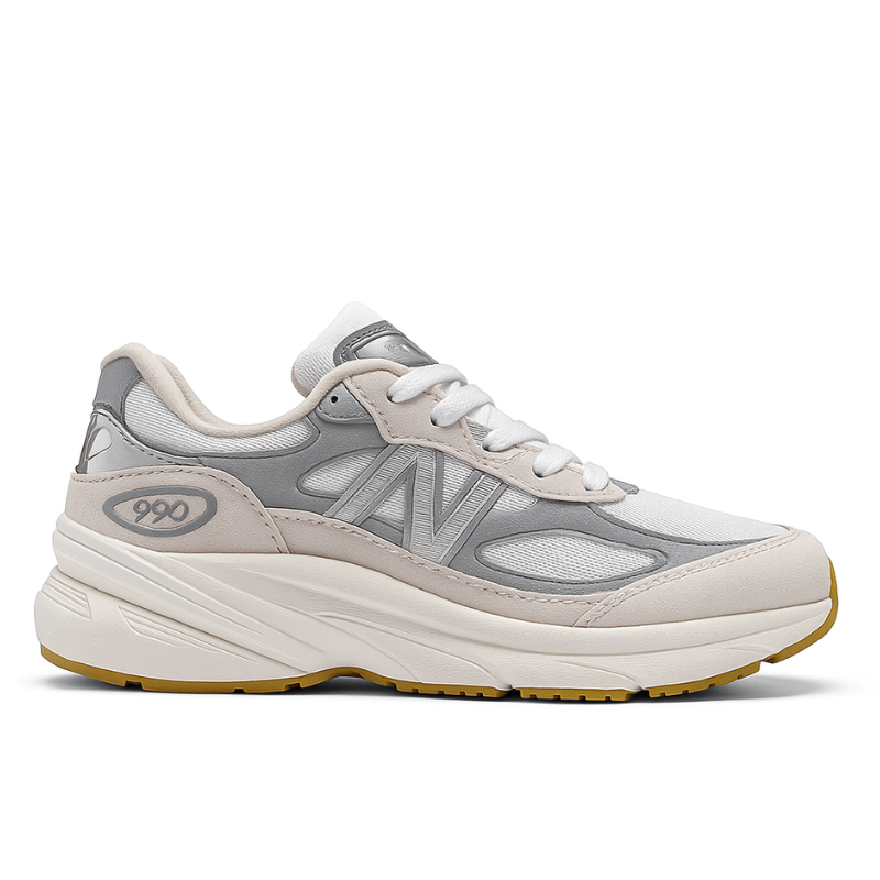 NB 990 White/Silver