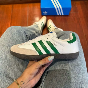 Tênis Samba OG Cloud White / Green / Supplier Colour