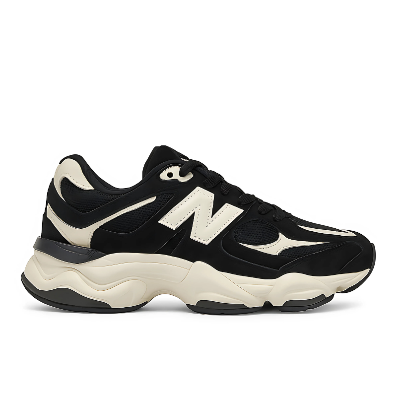 NB 9060 Black and White Couro