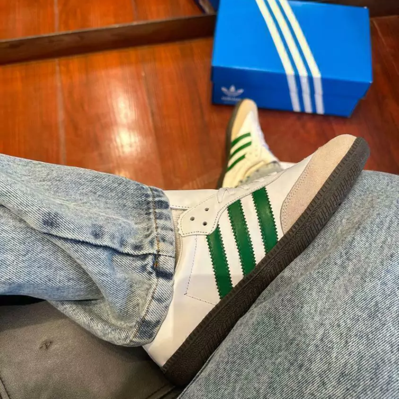 Tênis Samba OG Cloud White / Green / Supplier Colour