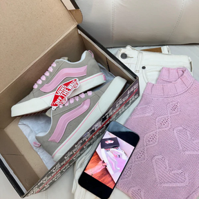 Vans KNU Cinza/Rosa