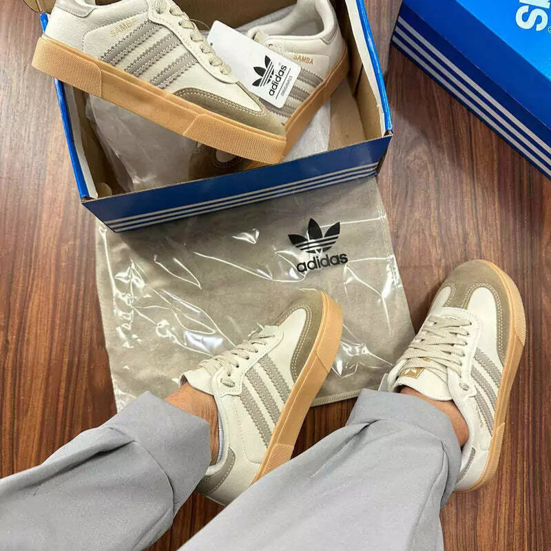 Adidas Samba Retro White / Grey