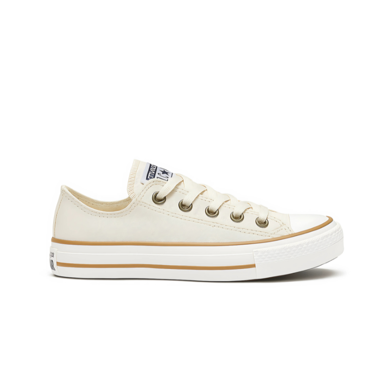 All Star Platform Off-White Leather