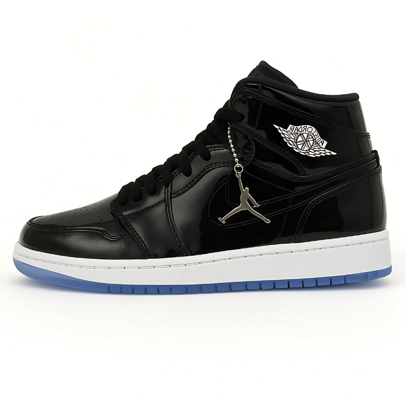Air Jordan 1 High Mid Black Sparkling