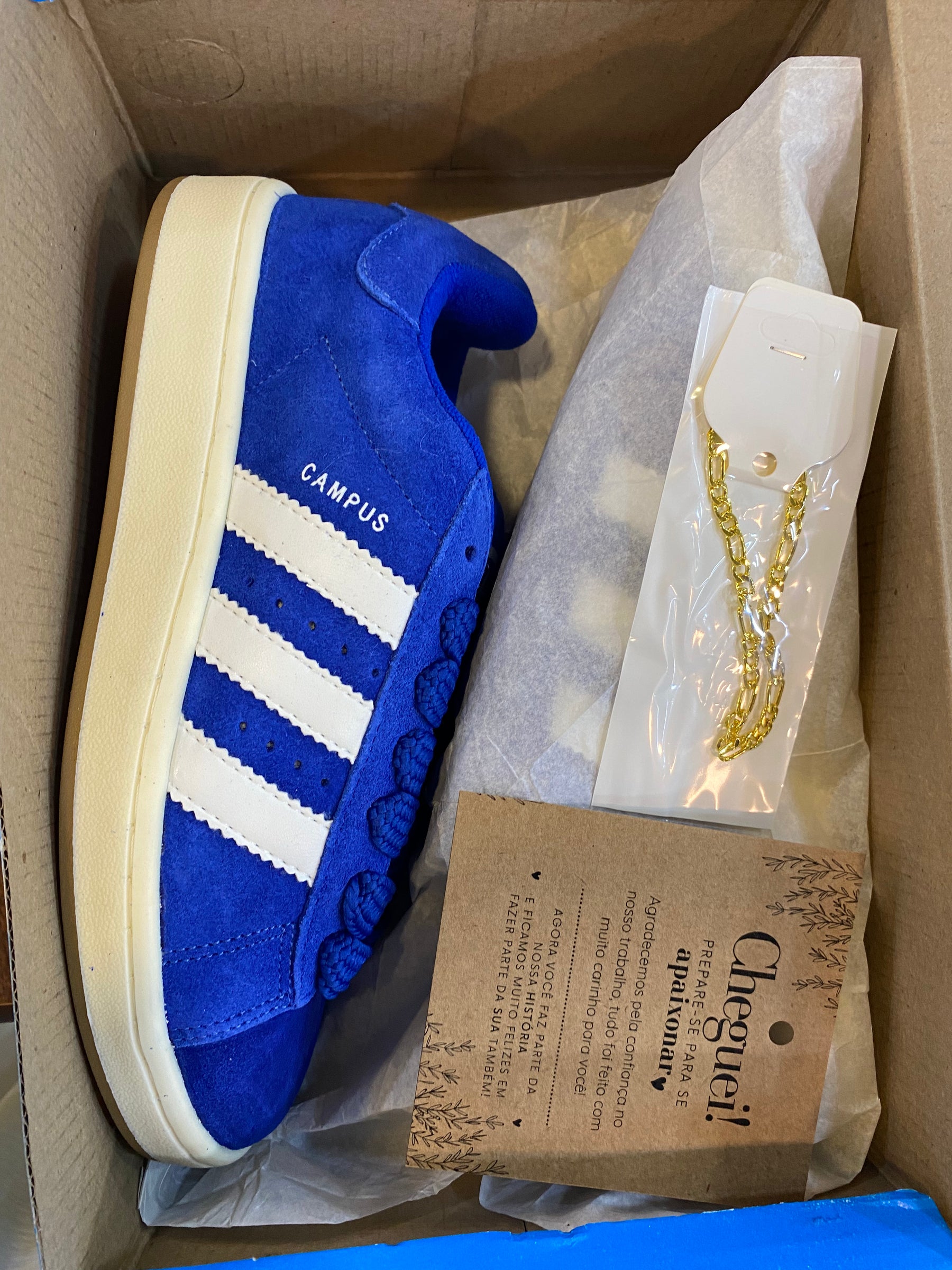 Adidas Campus 00s Blue Couro