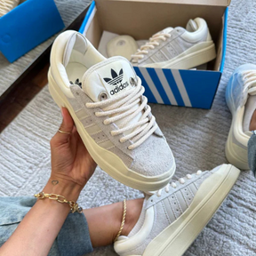 Adidas Campus X Bad Bunny Bege | Couro Legítimo