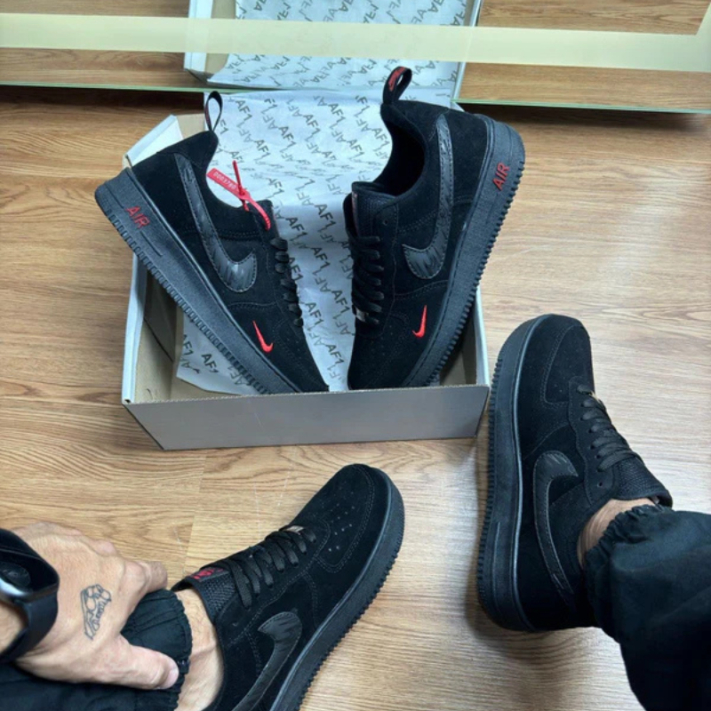 Air Force 1 Black Suede