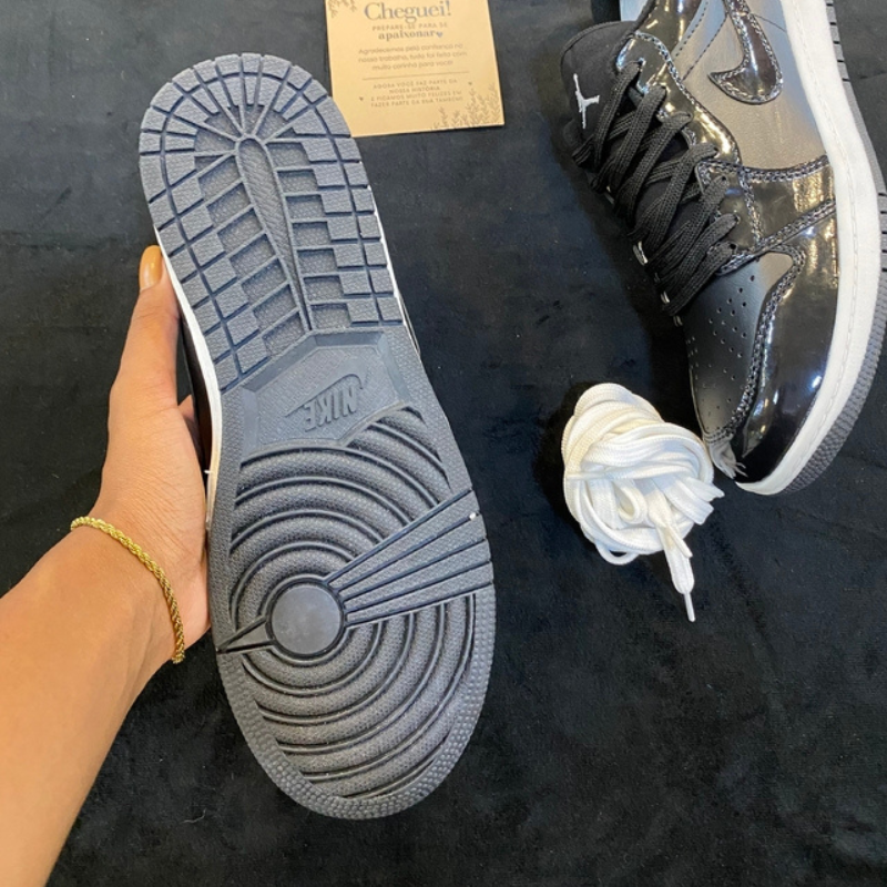 Air Jordan Low Triple Black Sparkling