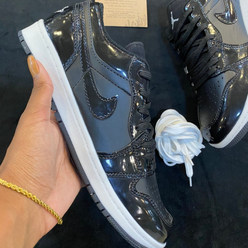 Air Jordan Low Triple Black Sparkling