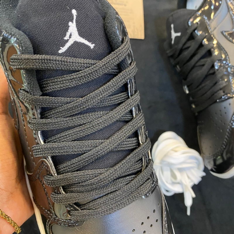 Air Jordan Low Triple Black Sparkling