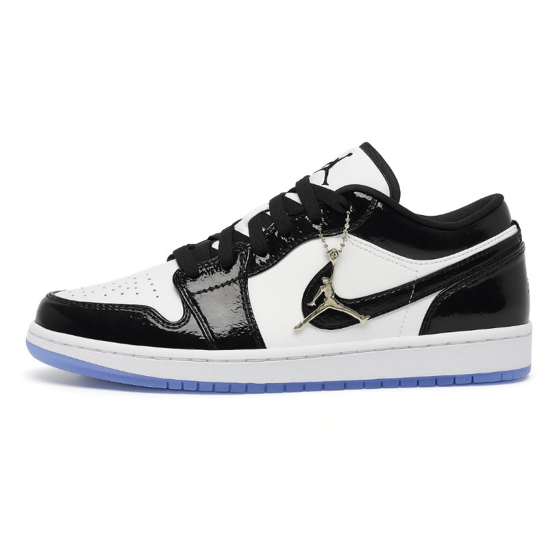 Air Jordan Low White & Black Sparkling